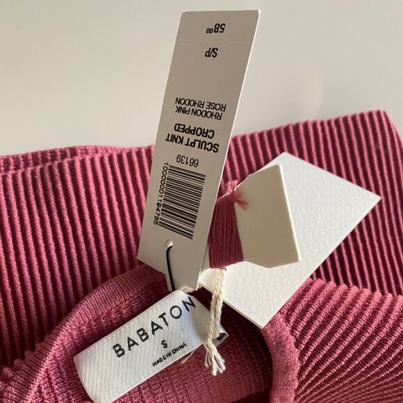 Aritzia Babaton Sculpt Cropped Knit S - Picture 3 of 3